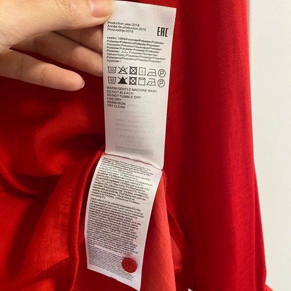 NOISY MAY Slit Top in Blood Orange (BRAND NEW) - Picture 7 of 9